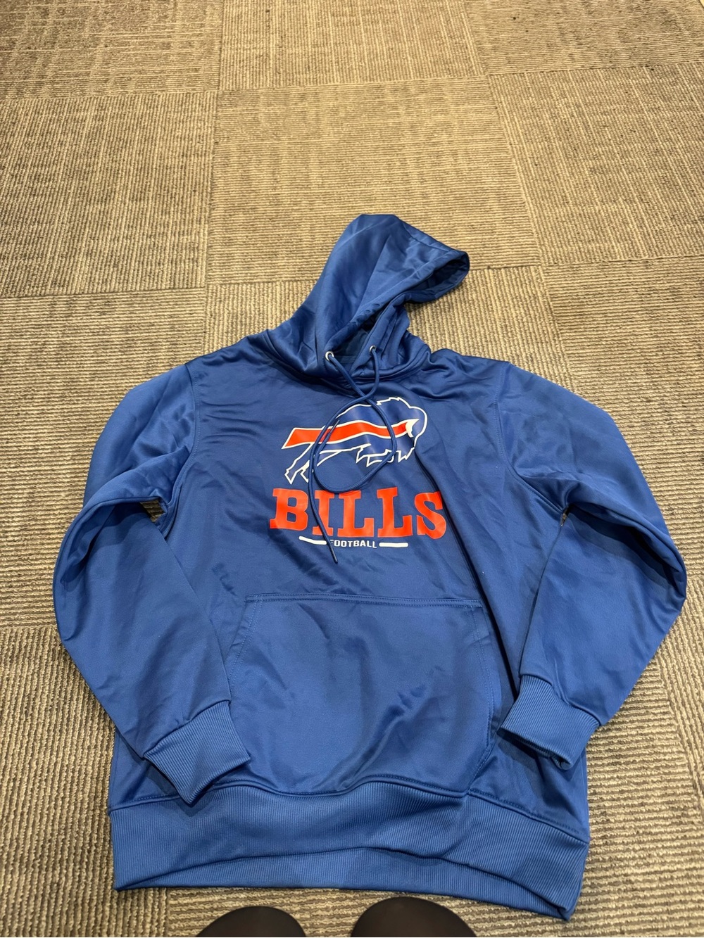 Isis Blue Pullover Hoodie with Orange Team Logo - Men